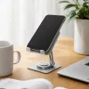 The multi-functional metal desktop support stand is suitable for various mobile phones. It is a simple and portable silver stand support details Picture